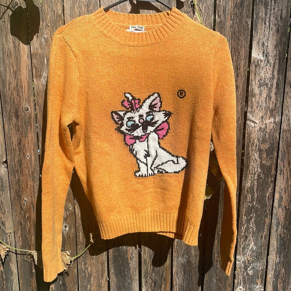 XS Miu Miu X Disney Aristocats sweater